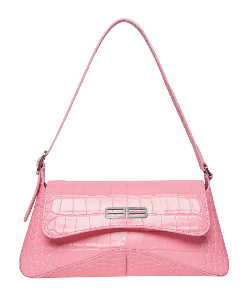 XX Small Flap Croc-effect Leather Shoulder Bag