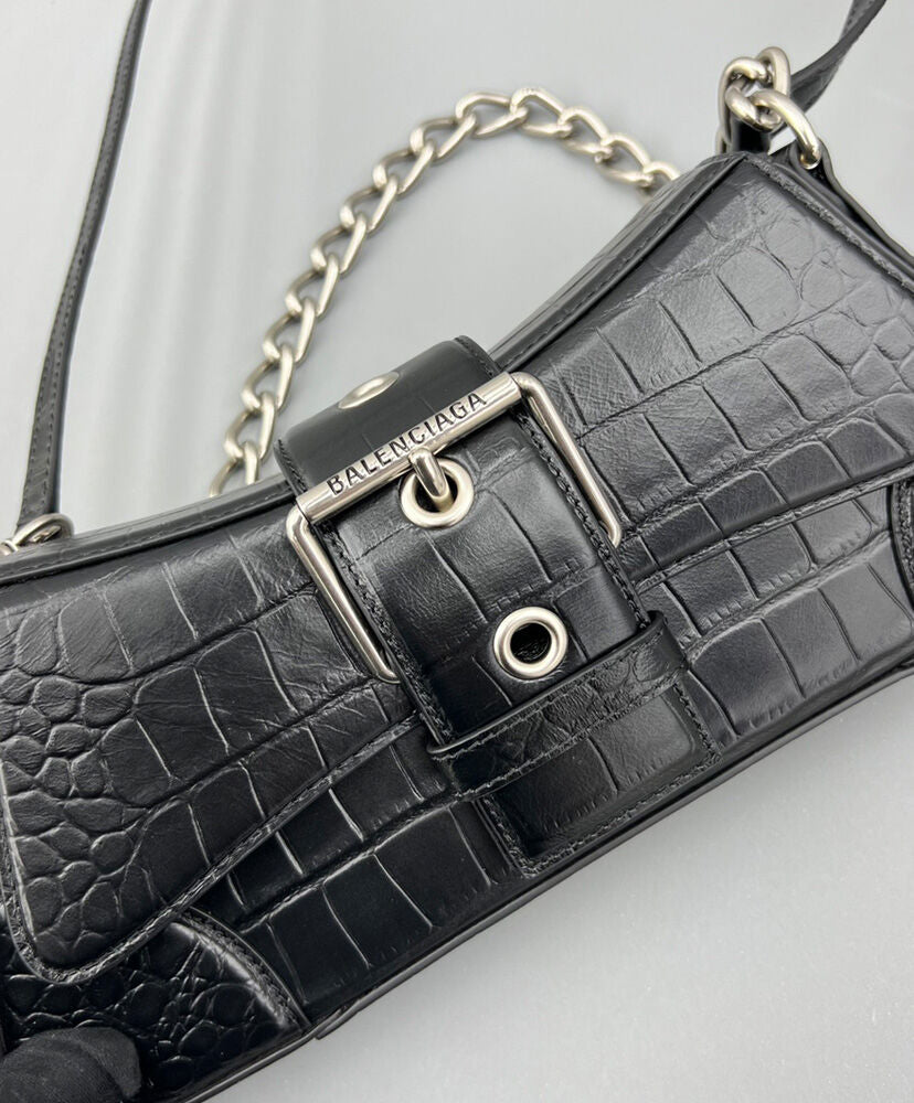 Lindsay Small Croc-effect Leather Shoulder Bag