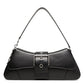 Lindsay Large Buckled Leather Shoulder Bag