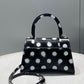 Hourglass Small Polka-dot Leather Tote - MarKat store