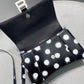 Hourglass Small Polka-dot Leather Tote - MarKat store