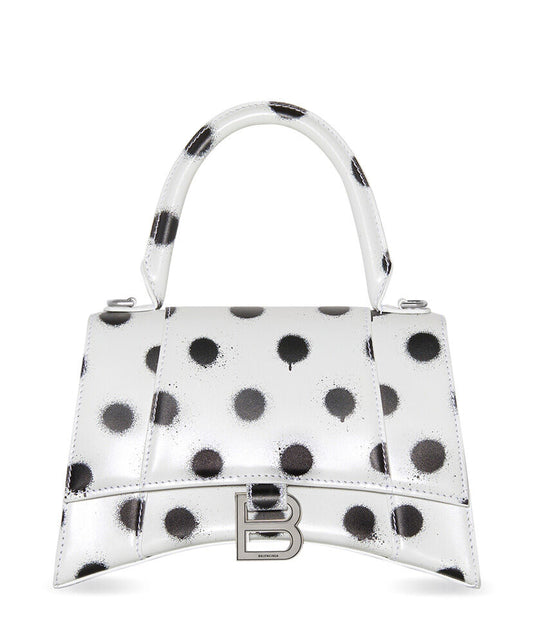 Hourglass Small Polka-dot Leather Tote - MarKat store