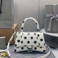 Hourglass Small Polka-dot Leather Tote - MarKat store