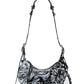 Le Cagole XS Studded Printed Leather Shoulder Bag