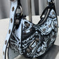 Le Cagole XS Studded Printed Leather Shoulder Bag