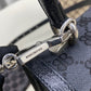 Women's Hacker Small Handbag In Canvas Jacquard In Black - MarKat store