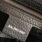 Women's Hacker Small Hobo Bag In Jacquard Canvas In Black