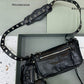 Le Cagole Men XS Flap Bag In Black