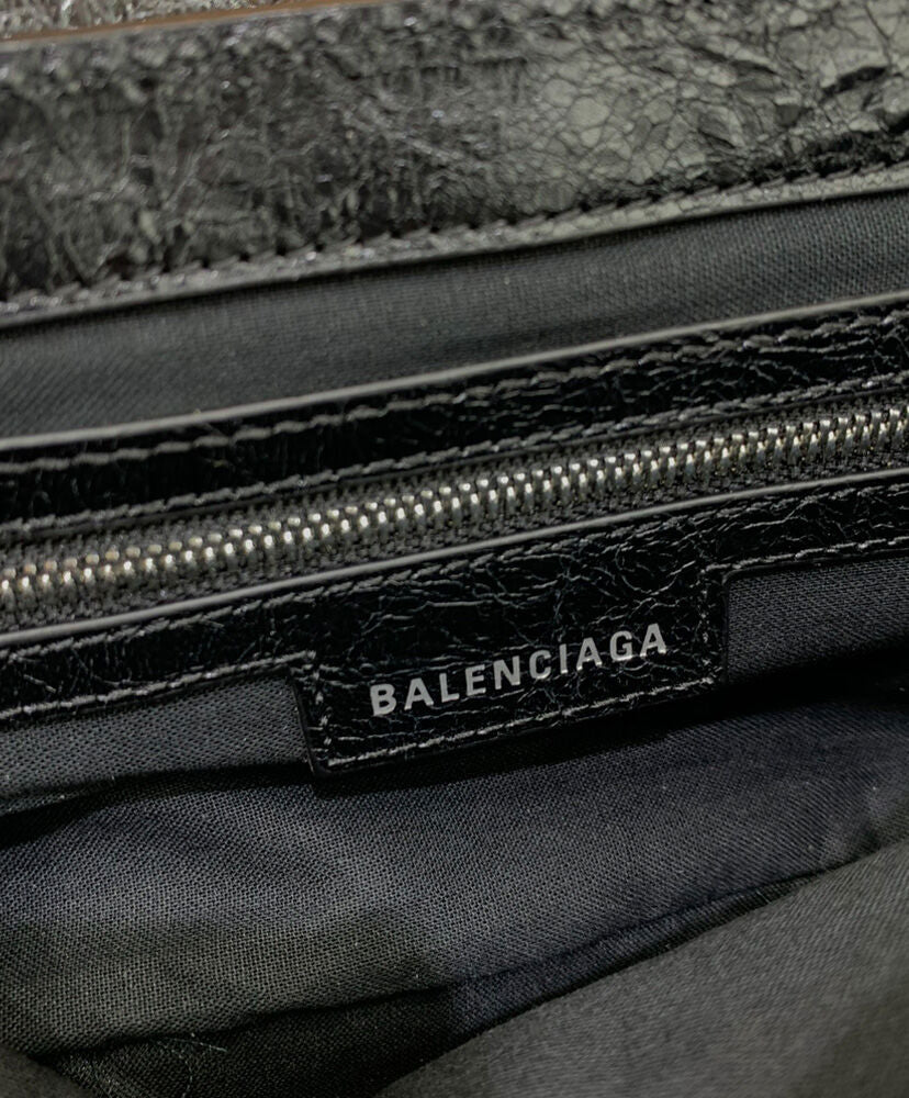 Le Cagole Men XS Flap Bag In Black