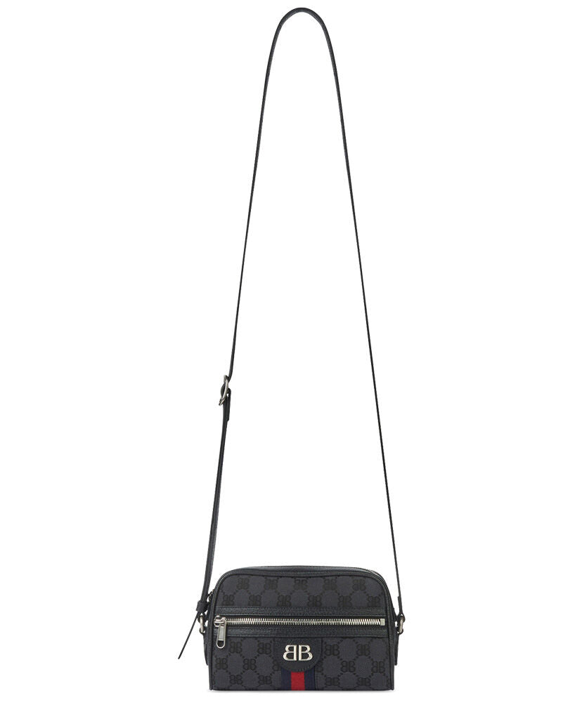 Women's Hacker Camera Bag In Canvas Jacquard In Black - MarKat store