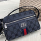 Women's Hacker Camera Bag In Canvas Jacquard In Black - MarKat store