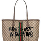 Women's Hacker Graffiti Medium Tote Bag In Coated Canvas In Beige - MarKat store