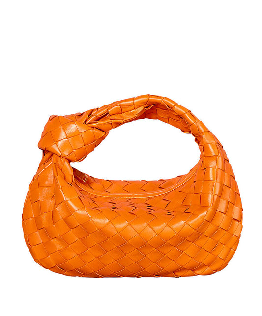 Jodie Mini Knotted Intrecciato Leather Tote