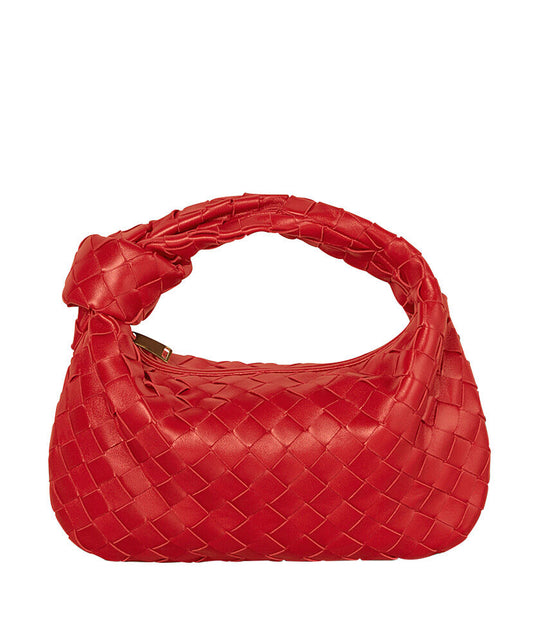 Jodie Mini Knotted Intrecciato Leather Tote