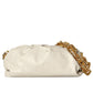 The Chain Pouch Gathered Leather Clutch