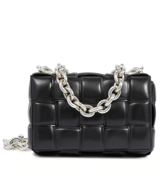 Chain Cassette Leather Shoulder Bag