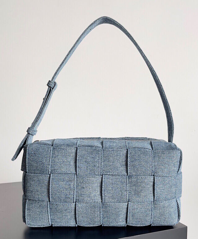 Brick Cassette Small Denim Shoulder Bag