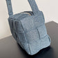 Brick Cassette Small Denim Shoulder Bag