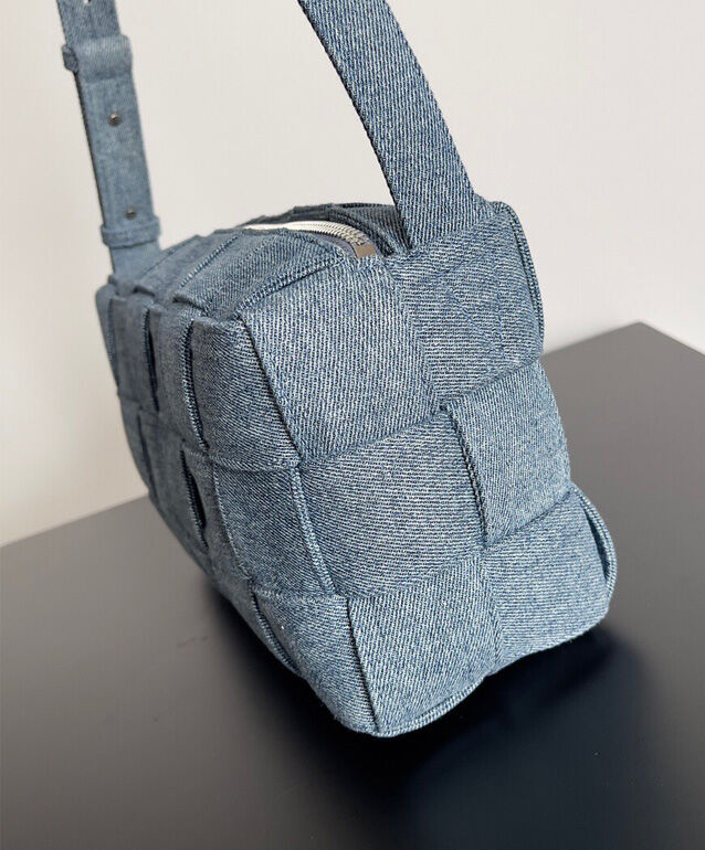 Brick Cassette Small Denim Shoulder Bag