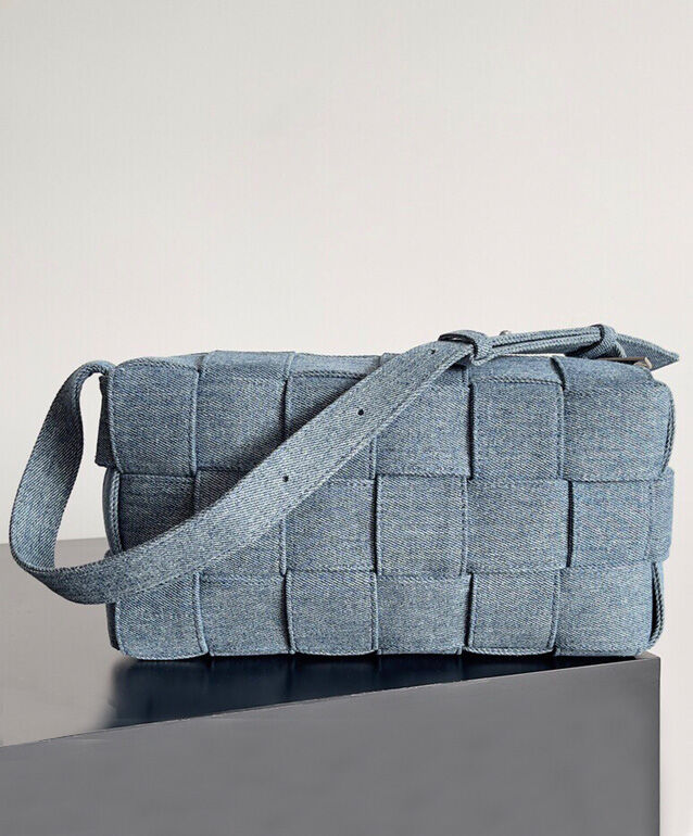 Brick Cassette Small Denim Shoulder Bag