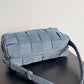 Brick Cassette Small Denim Shoulder Bag