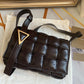 Cassette Padded Intrecciato Leather Shoulder Bag