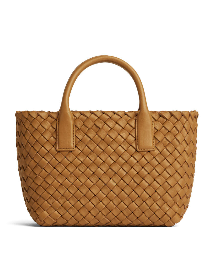 Cabat Mini Intrecciato Leather Tote