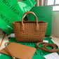 Cabat Mini Intrecciato Leather Tote