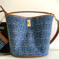 Bucket 16 Bag In Denim With Celine All-Over Print