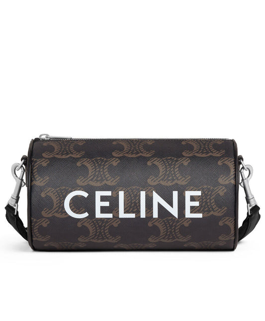 Cylinder Bag In Triomphe Canvas XL With Celine Print