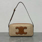 Camera Shoulder Bag Cuir Triomphe In Textile And Calfskin