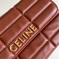 Chain Shoulder Bag Matelasse Monochrome Celine In Quilted Goatskin