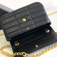 Chain Shoulder Bag Matelasse Monochrome Celine In Quilted Goatskin