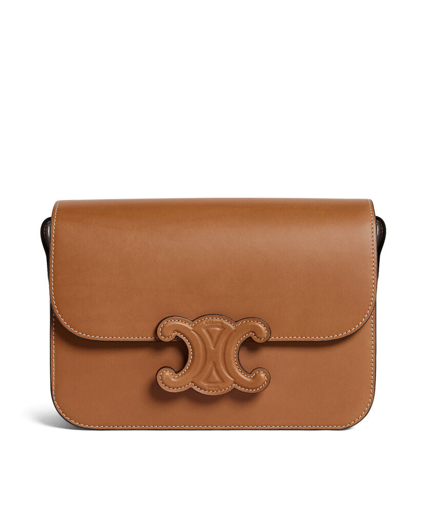 Classique Cuir Triomphe Bag In Natural Calfskin