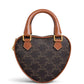 Medium Celine Heart In Triomphe Canvas And Calfskin