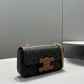 Chain Shoulder Bag Cuir Triomphe In Triomphe Canvas And Calfskin