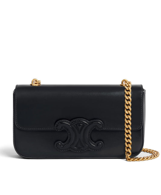 Chain Shoulder Bag Cuir Triomphe In Shiny Calfskin