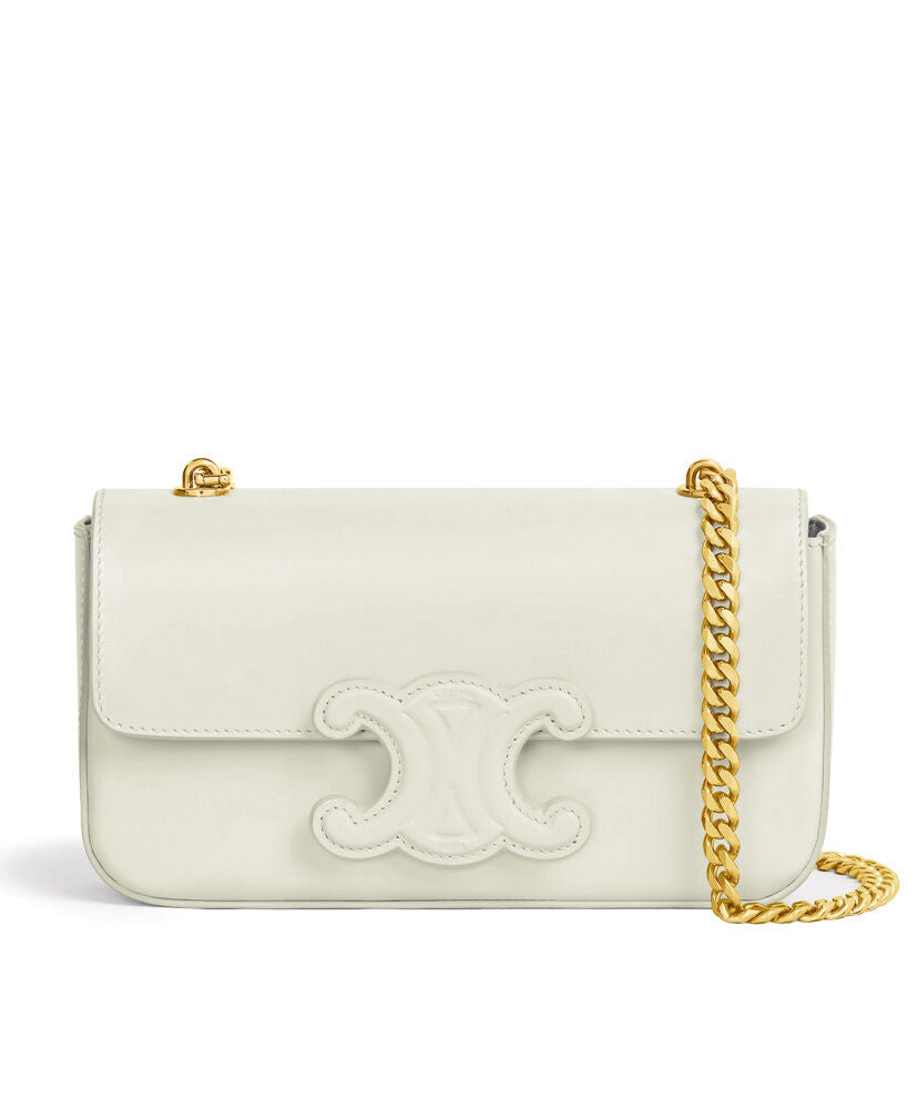 Chain Shoulder Bag Cuir Triomphe In Shiny Calfskin