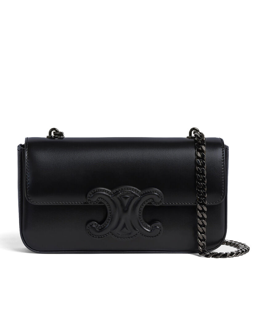 Chain Shoulder Bag Cuir Triomphe In Shiny Calfskin