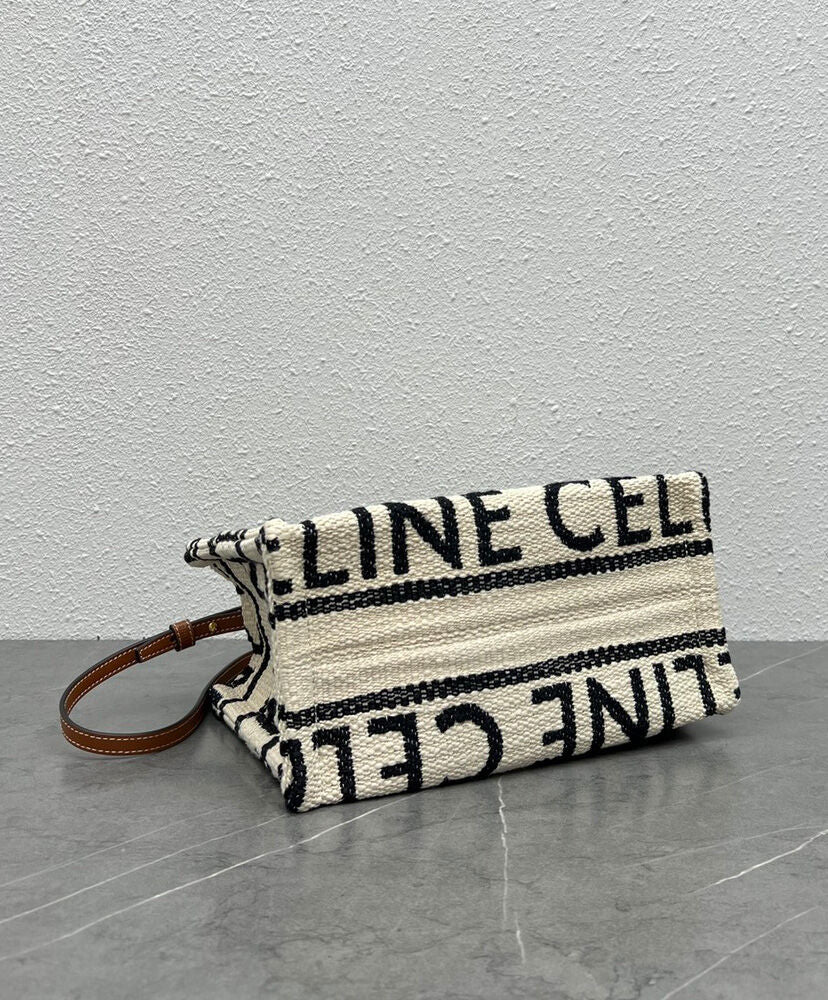 Celine Small Cabas Thais Textile with Celine All-Over White – Coco Approved  Studio