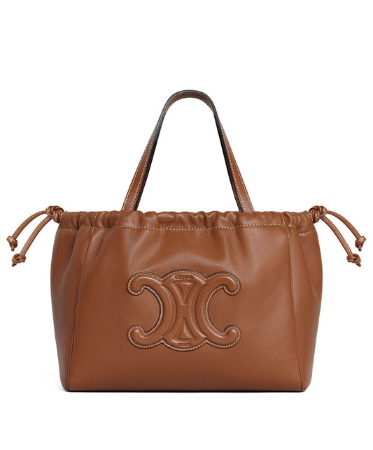 Small Cabas Drawstring Cuir Triomphe In Smooth Calfskin