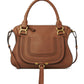 Marcie Leather Handbag In Small Grain Calfskin