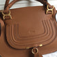 Marcie Leather Handbag In Small Grain Calfskin