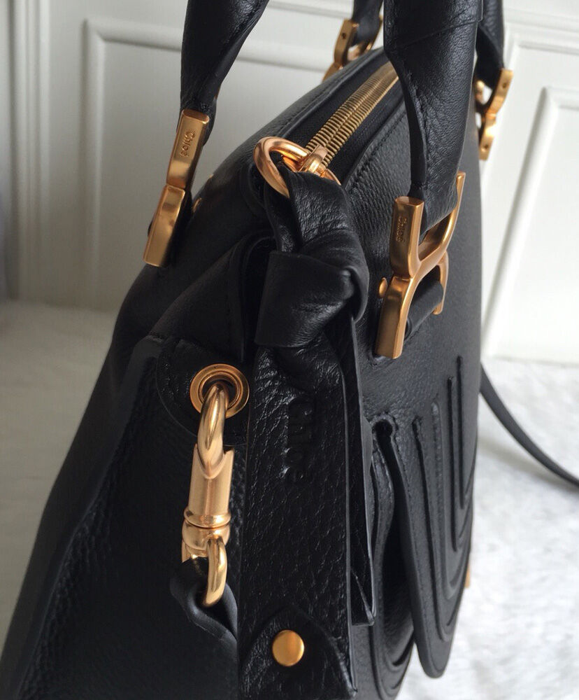 Marcie Leather Handbag In Small Grain Calfskin