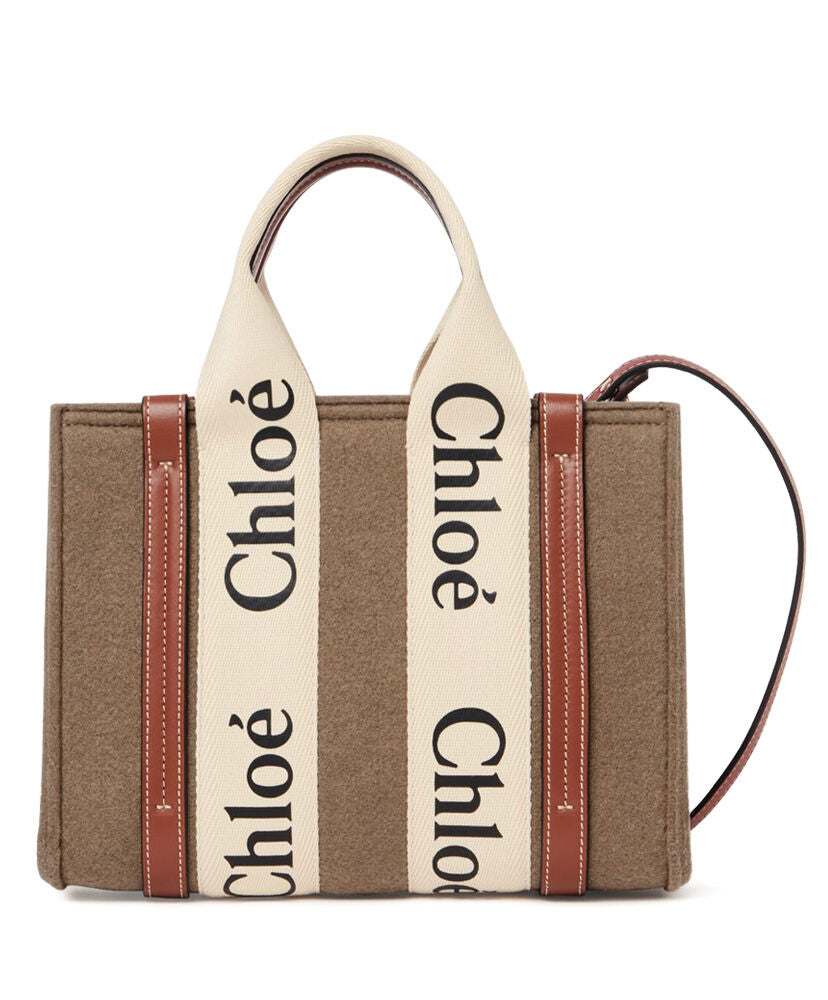 Small Woody Tote Bag With Strap