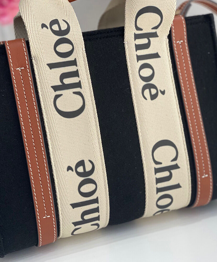 Small Woody Tote Bag With Strap