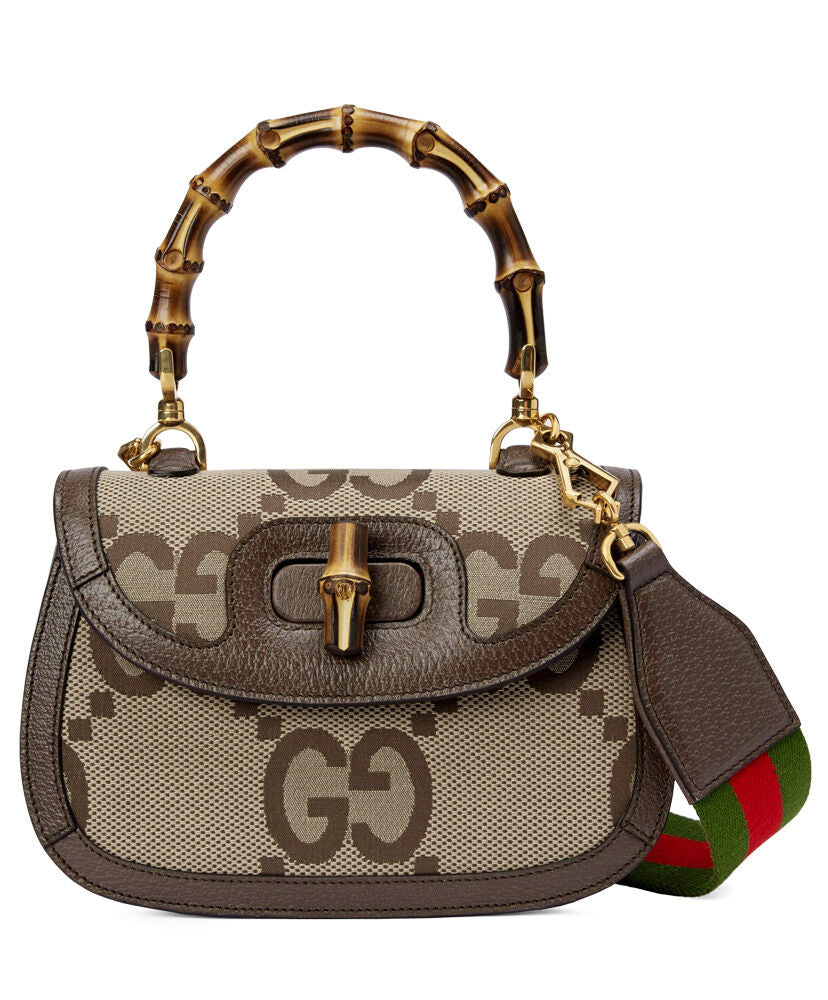 Gucci Bamboo 1947 Jumbo GG Small Top Handle Bag - MarKat store