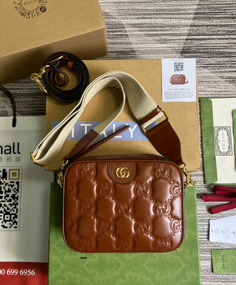 GG Matelasse Leather Small Bag