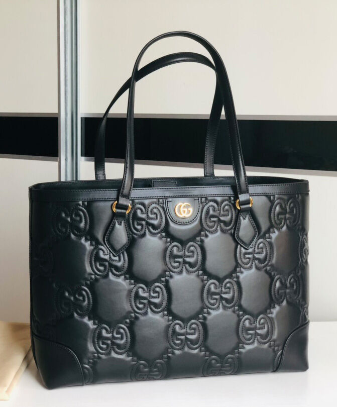 GG Matelasse Leather Medium Tote