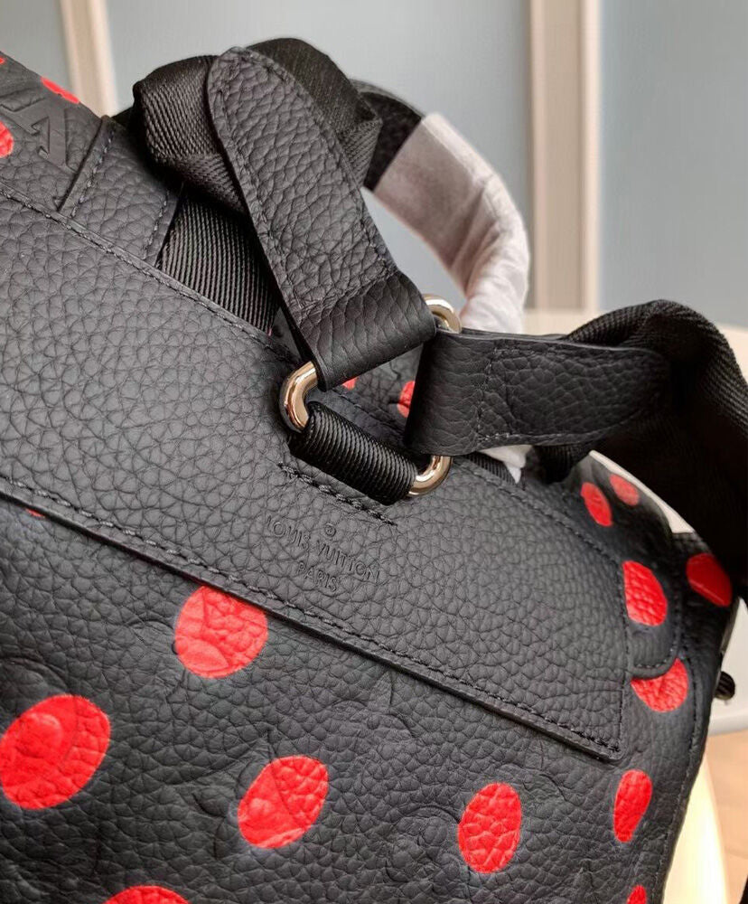 Shop Louis Vuitton MONOGRAM 2022-23FW LV x YK Christopher MM Backpack  Kusama Black Leather M46403 by LUXARIO